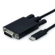 CAVO USB Type C - VGA, M/M, MT. 1