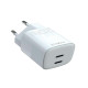 Celly - TC2USBC20WEVO - 2 USB-C Wall Charger 20W PRO POWER