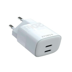 Celly - TC2USBC20WEVO - 2 USB-C Wall Charger 20W PRO POWER