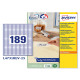 Etichette adesive L4731REV - in carta - angoli arrotondati - rimovibili - 25,4 x 10 mm - 189 et/fg - 25 fogli - bianco - Avery