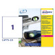 Etichette adesive L4775 - in poliestere - laser - permanenti - 210 x 297 mm - 1 et/fg - 20 fogli - bianco - Avery
