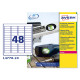 Etichette adesive L4778 - in poliestere - laser - permanenti - 45,7 x 21,2 mm - 48 et/fg - 20 fogli - bianco - Avery