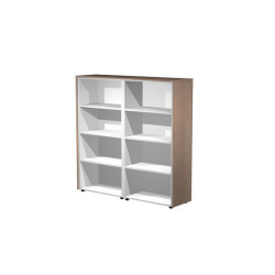 Coppia mobili medio alti a giorno Prestige - 162,8x43x158,2 cm - ciliegio arabis - Artexport