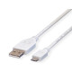CAVI COMPUTER  MOBILE - CAVO USB A - MICRO B MT 0.80 BIANCO