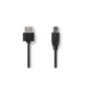 CAVI COMPUTER  MOBILE - CAVO USB A-B 2.0 NERO 3 MT