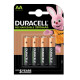 Pila stilo AA - 1,2V - Precharged  - ricaricabili - Duracell - blister 4 pezzi