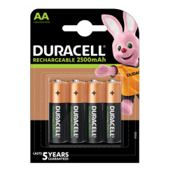 Pila stilo AA - 1,2V - Precharged  - ricaricabili - Duracell - blister 4 pezzi