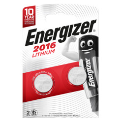 Micropila CR2016 - 3V - a pastiglia - Lithium - Energizer - blister 2 pezzi
