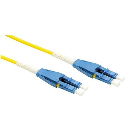 CAVO FIBRA 9/125µM, OS2, LC/LC, DUPLEX, GIALLO, MT. 15