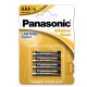 Pila ministilo AAA - 1,5V - Alkaline Power - Panasonic - blister 4 pezzi
