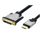 CAVO HDMI/DVI 24+1 DUAL LINK M/M NERO/SILVER MT. 1