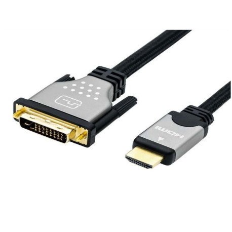 CAVO HDMI/DVI 24+1 DUAL LINK M/M NERO/SILVER MT. 1