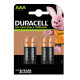 Pila ministilo AAA - 1,2V - Precharged - ricaricabili - Duracell - blister 4 pezzi