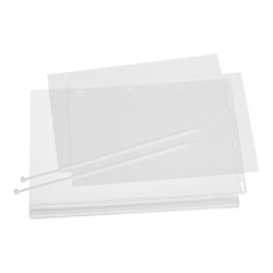 DURABLE - Leggio da tavolo - per A4 - fronte e retro - per esterni - trasparente (pacchetto di 5)