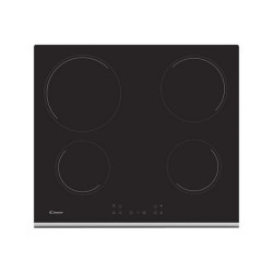 Candy CH64XB - Piano cottura in vetroceramica - 4 piastre - Nicchia - larghezza: 56 cm - prof. 49 cm - nero