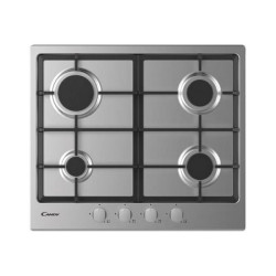 Candy CHG6BRX - Piano cottura a gas - 4 piastre - Nicchia - larghezza: 56 cm - prof. 48 cm - acciao inox - acciaio inossidabile