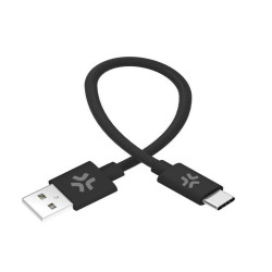 Celly USBAUSBCCOT30 - USB-A to USB-C Cotton Braided Cable 30cm