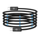 Celly USBCUSBCMAG1MBK - 60W USB-C to USB-C Magnetic Cable POWER DELIVERY