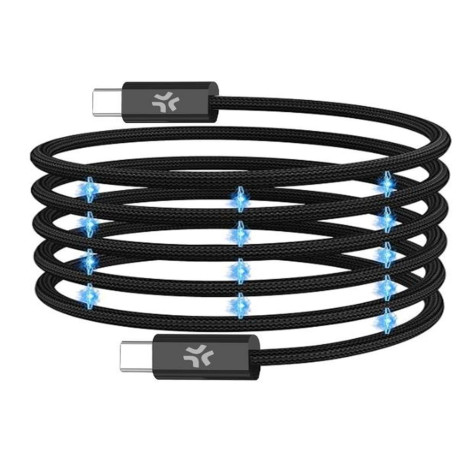 Celly USBCUSBCMAG1MBK - 60W USB-C to USB-C Magnetic Cable POWER DELIVERY