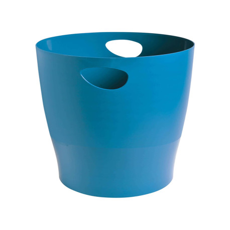 Cestino gettacarte Ecobin Bee Blue - 15 L - turchese - Exacompta