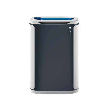 Cestino gettacarte Wastee - per raccolta differenziata - 60 L - Blu - Kobra