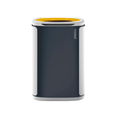 Cestino gettacarte Wastee - per raccolta differenziata - 60 L - Giallo - Kobra