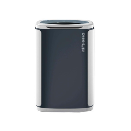 Cestino gettacarte Wastee - per raccolta differenziata - 60 L - Grigio - Kobra