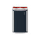 Cestino gettacarte Wastee - per raccolta differenziata - 60 L - Rosso/metallo - Kobra