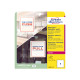 Etichette adesive per finestre - in carta - con pellicola - laser - rimovibili - 210 x 297 mm - 1et/fg - 10 fogli - bianco - Av
