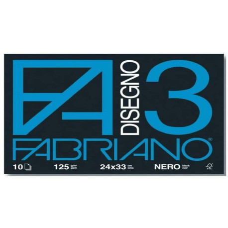 CF10 ALBUM DA 10FF FABRIANO DISEGNO 3 - NERO