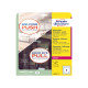 Etichette adesive per finestre - in carta - con pellicola - laser - rimovibili - diametro 200 mm - 1et/fg - 10 fogli - bianco -