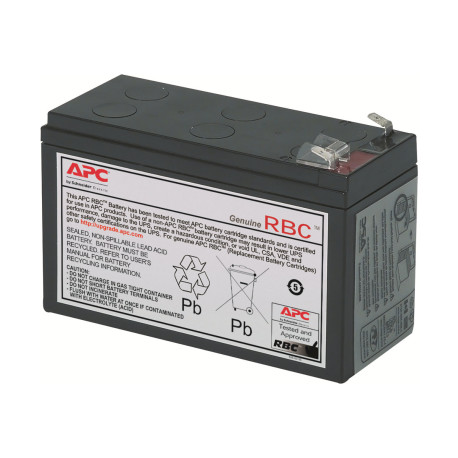 APC Replacement Battery Cartridge -2 - Batteria UPS - 1 batteria x - Piombo - nero - per P/N: AP250, BE550-KR, BK500IACH, BP300