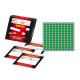 Etichette adesive tonde - in carta - permanenti - diametro 10 mm - 120 et/fg - 10 fogli - verde - Markin