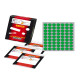 Etichette adesive tonde - in carta - permanenti - diametro 14 mm - 63 et/fg - 10 fogli - verde - Markin