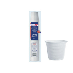 Bicchieri - monouso - 200 cc - bianco - Dopla - conf. 100 pezzi