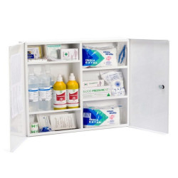 Armadietto Metallo "AB" Allegato 1 categoria "AB"(oltre 2 dip.) Maggiorato con sfigmomanometro