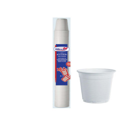 Bicchieri da caffè - monouso - 80 cc - bianco - Dopla - conf. 100 pezzi
