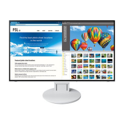 EIZO FlexScan EV2785-WT - Monitor a LED - 27" - 3840 x 2160 4K @ 60 Hz - IPS - 350 cd/m² - 1300:1 - 5 ms - HDMI, DisplayPort, U