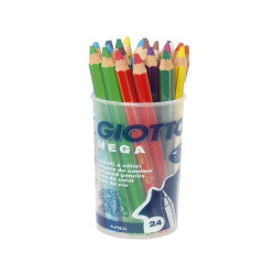 CF24BARATTOLO PASTELLI GIOTTO MEGA