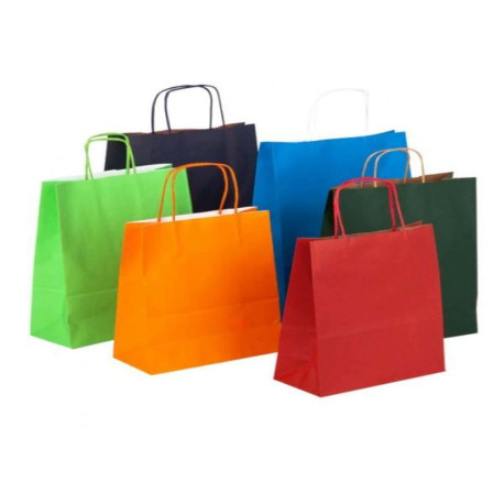 CF25 SHOPPER CARTA JOLLY COLORATI ASSORTITI FORMATO 32 X 13 X 42 CM