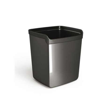 Bicchiere portapenne Mydesk - 8,7 x 7,4 x 10 cm - nero - Arda
