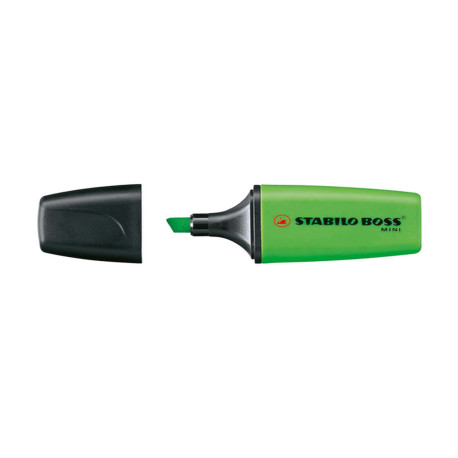 Evidenziatore Boss Mini - punta a scalpello - tratto 2 - 5 mm - verde 33 - Stabilo