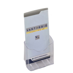 Portadepliant da banco - 1 tasca 1/3 A4 - 11 x 19,8 x 8,3 cm - Tecnostyl