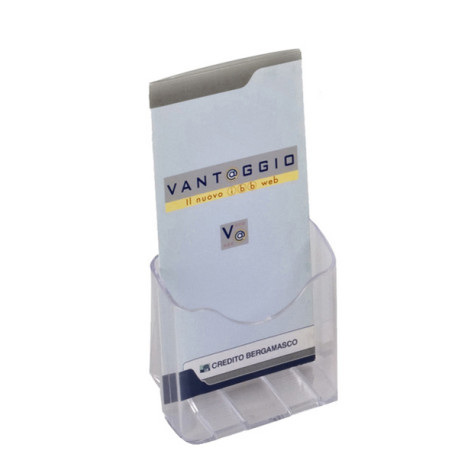 Portadepliant da banco - 1 tasca 1/3 A4 - 11 x 19,8 x 8,3 cm - Tecnostyl