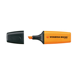 Evidenziatore Boss Mini - punta a scalpello- tratto 2 - 5 mm - arancio 54 - Stabilo