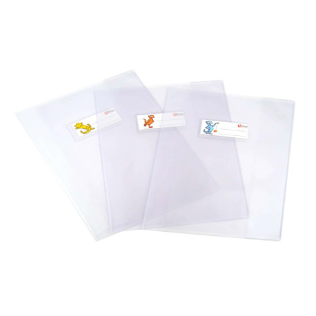 Copriquaderno Superseta - A5 - PVC  - c/alette - A5 - neutro trasparente - Colorosa