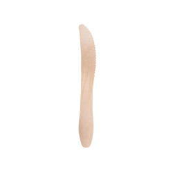 Coltello monouso in legno - 16,5 cm - Signor Bio - conf. 100 pezzi