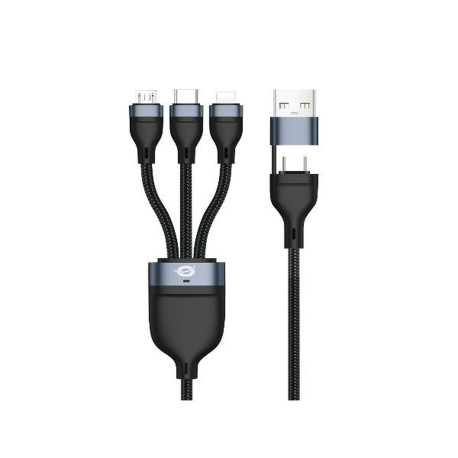 Conceptronic CAVO USB 3-in-1 PD 3.0 100W Ricarica rapida 1.5m, 20V 5A, 480Mbps, E-Mark