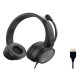 Conceptronic CUFFIA STEREO USB con Microfono Riduzione rumorosità e Controllo remoto