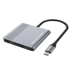 Conceptronic DOCKING STATION 4-IN-1 USB 3.2 GEN1 -- 2x HDMI, 1x USB-C PD 100W, 1x USB 3.0